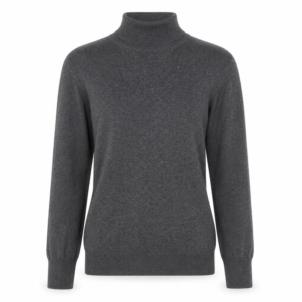 Front view of Warehouse women’s grey jumper, size UK 6