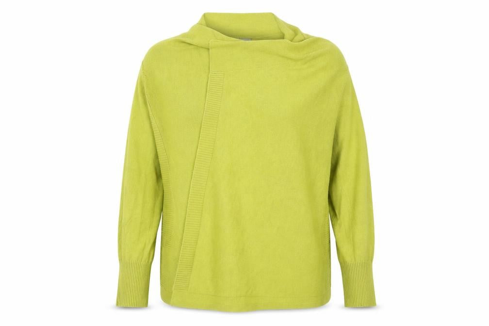 Front view of Wallis women’s green cardigan jumper, size L
