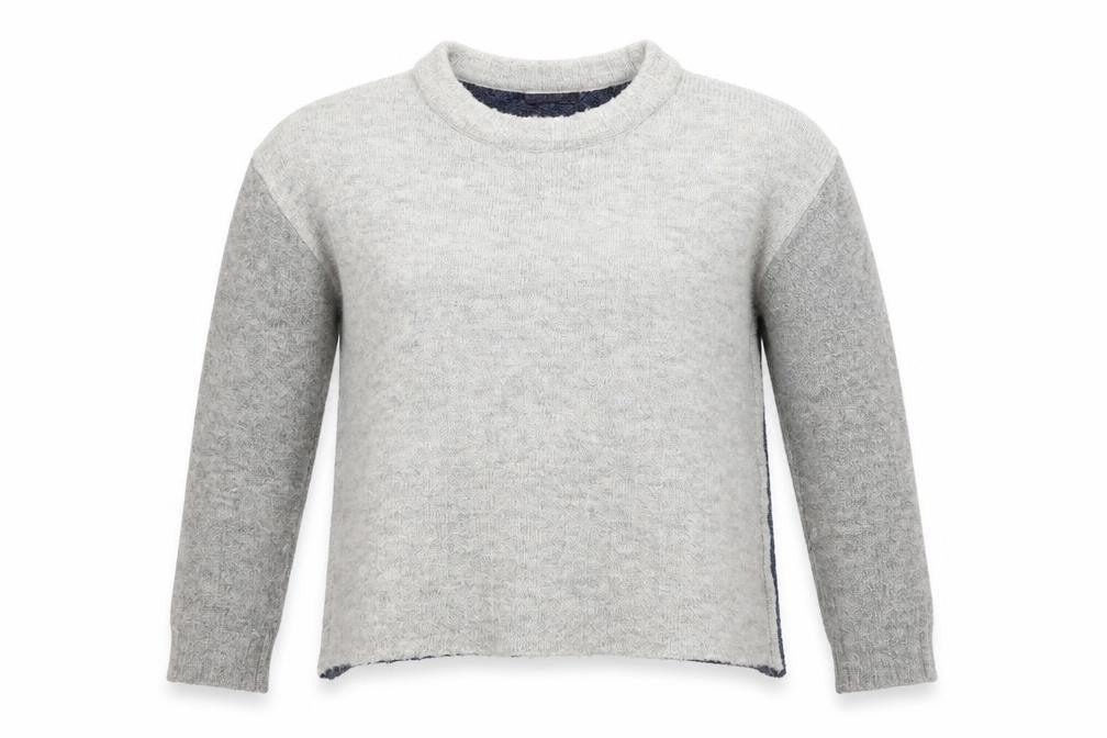 Front view of Marks & Spencer women’s grey jumper, size L