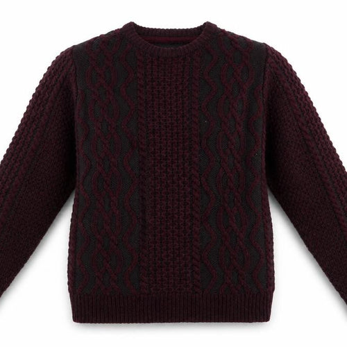 Blackwood Boys Purple   Pullover Jumper Size 9-10 Years  - Chunky knit