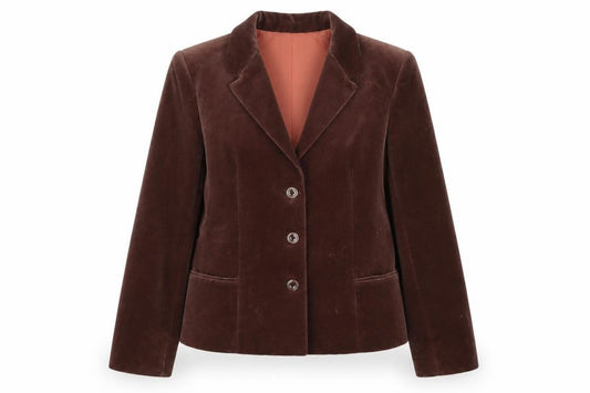 Front view of Reldan women’s pink jacket, size UK 12