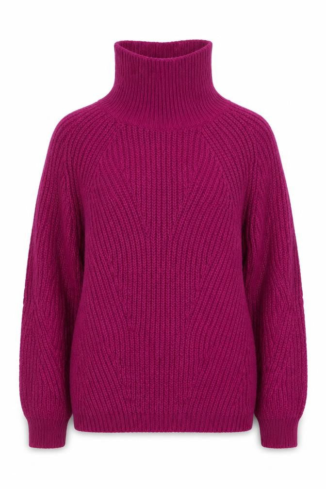 Front view of Primark women’s purple knit jumper, size UK 4