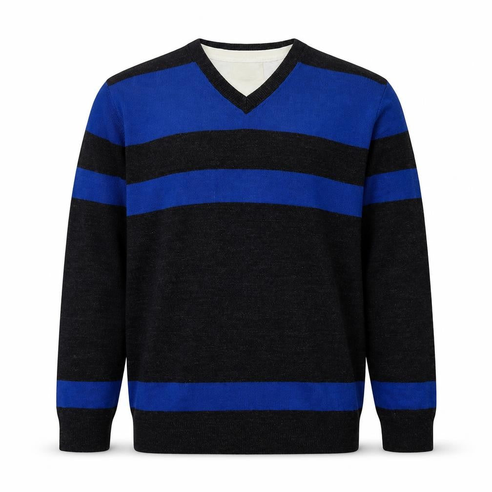 Front view of Burton men’s grey knit jumper, size XL