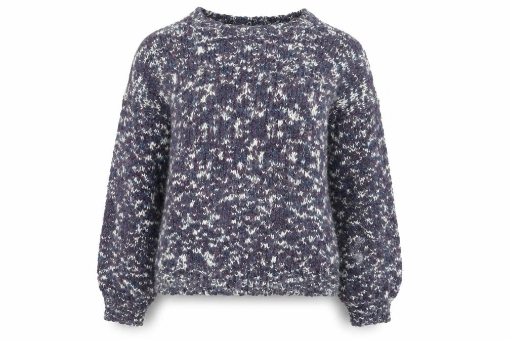 Front view of Tu women’s purple jumper, size UK 8