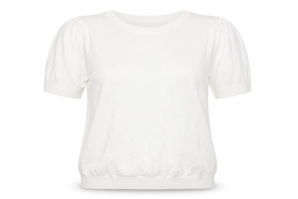 Front view of Tu women’s white jumper, size UK 14