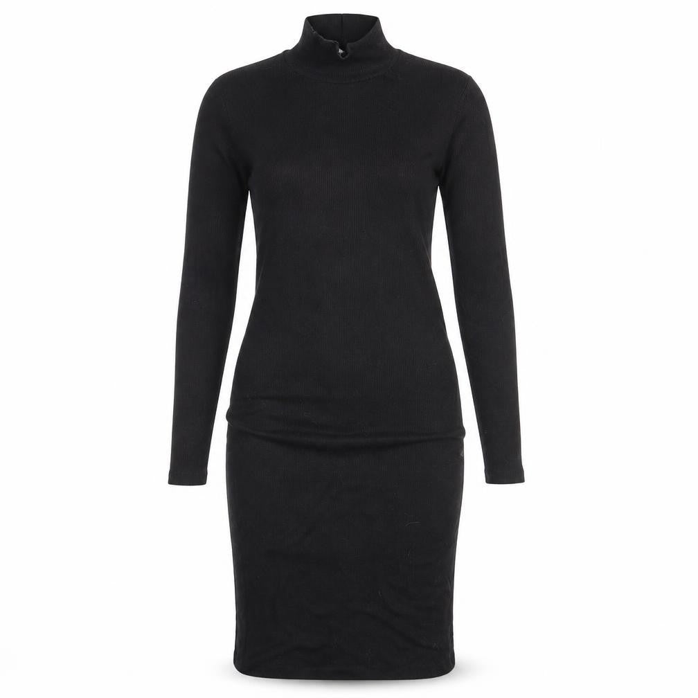 Front view of Catherine Malandrino women’s black fit & flare, size S