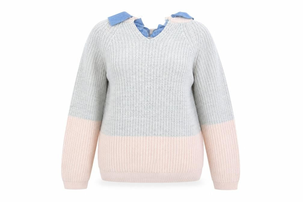 Front view of George women’s pink jumper, size UK 14