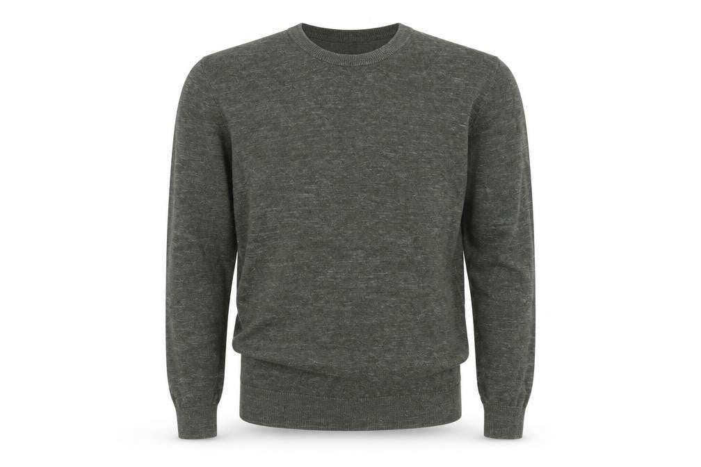 Front view of George men’s green pullover sweatshirt, size S