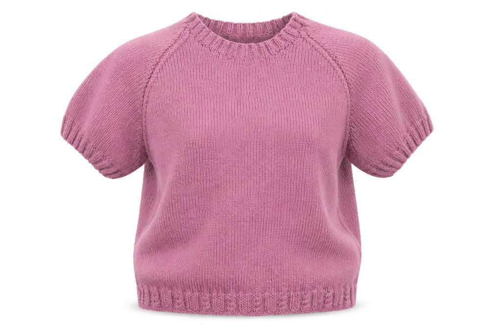 Front view of Preworn women’s pink jumper one size