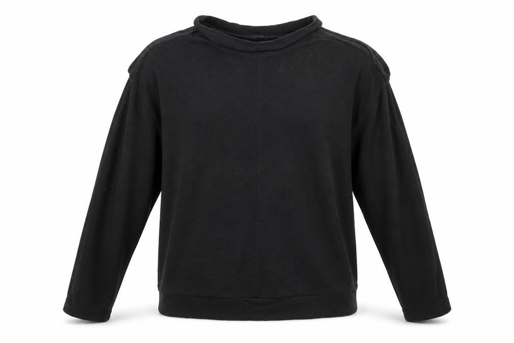 Front view of River Island girls’ black pullover sweatshirt, size 11-12, years