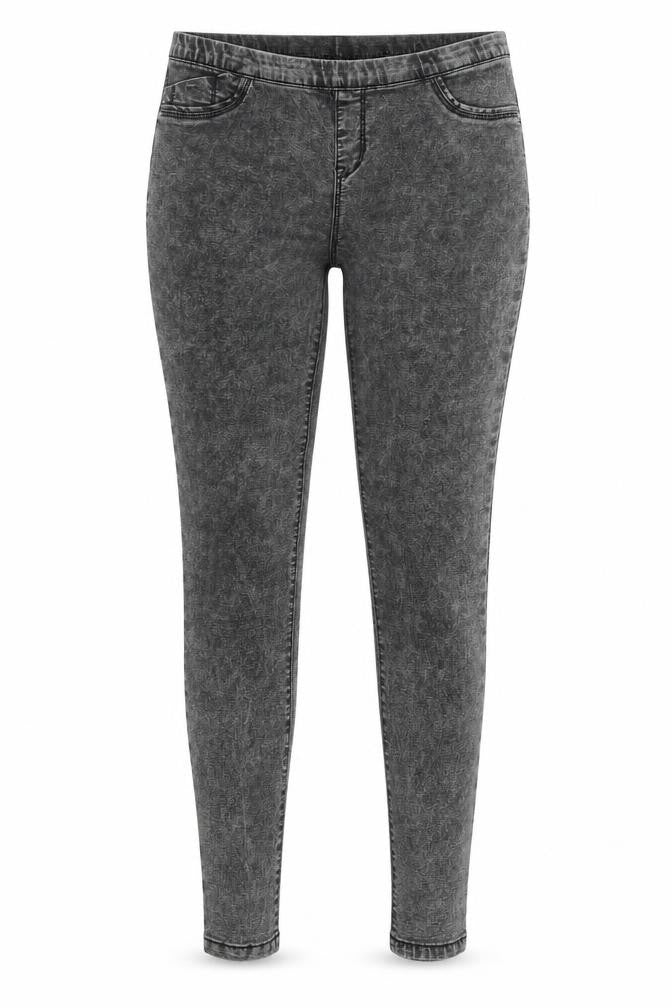 Denim & Co. Womens Grey  Denim Jegging Jeans Size 12 L28 in