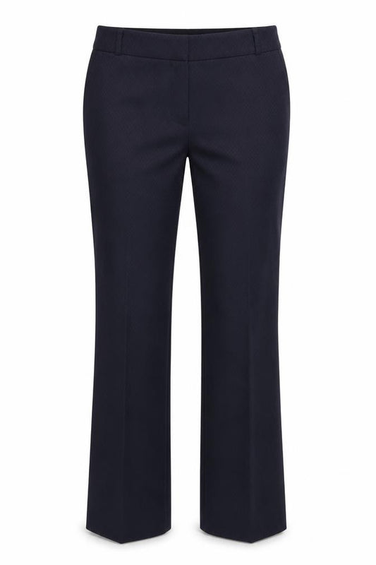 Front view of Papaya women’s blue trousers, size UK 12, 31-inch leg