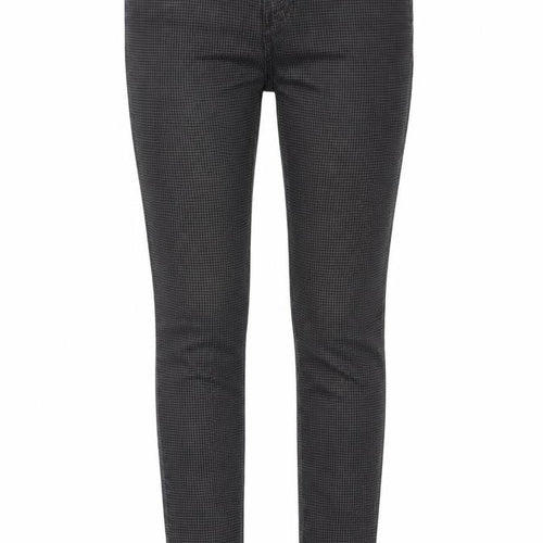 Springfield Womens Grey Check Denim Skinny Jeans Size S L28 in