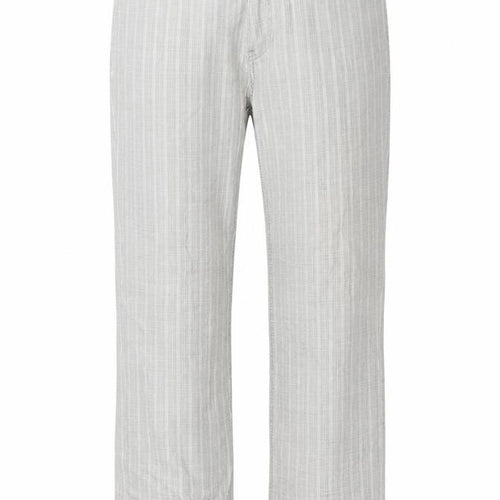 Preworn Womens Grey Striped  Trousers  Size 34 in L32 in
