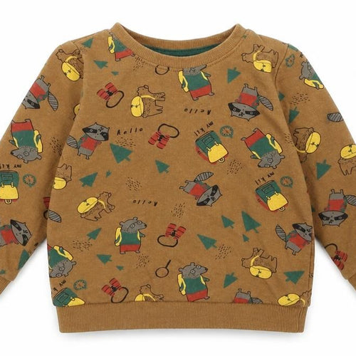 So Cute Baby Brown   Pullover Jumper Size 9-12 Months  - Woodland Animals