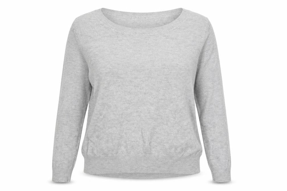 Front view of H&M women’s grey jumper, size S