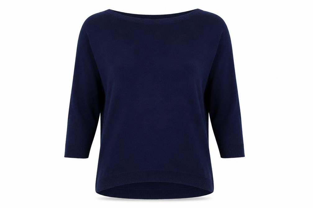 Front view of Very women’s blue jumper, size UK 14