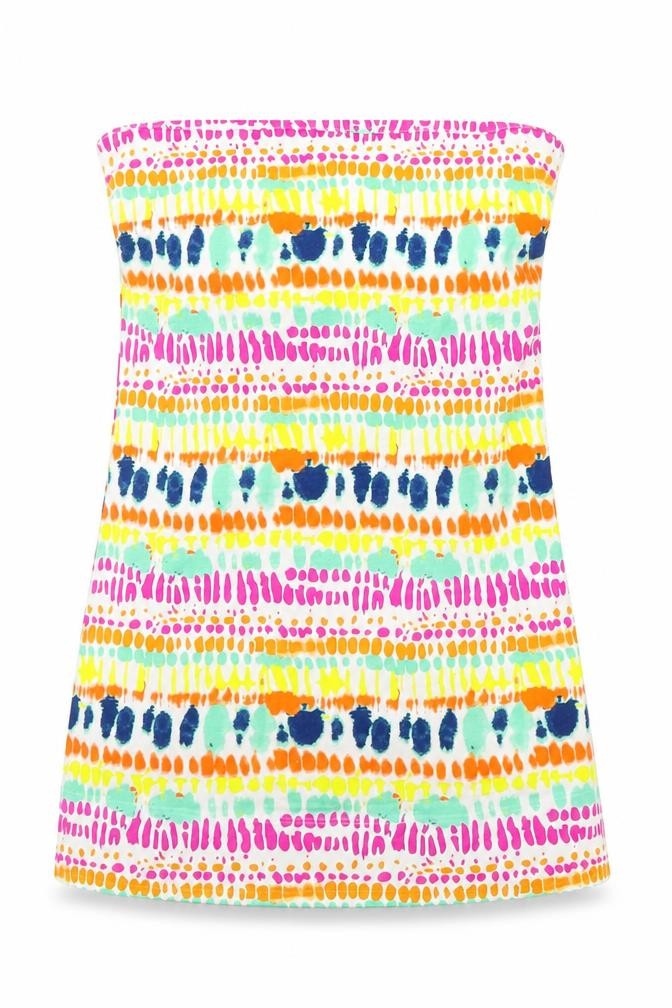 Front view of Matalan women’s multicoloured a-line skirt, size UK 12