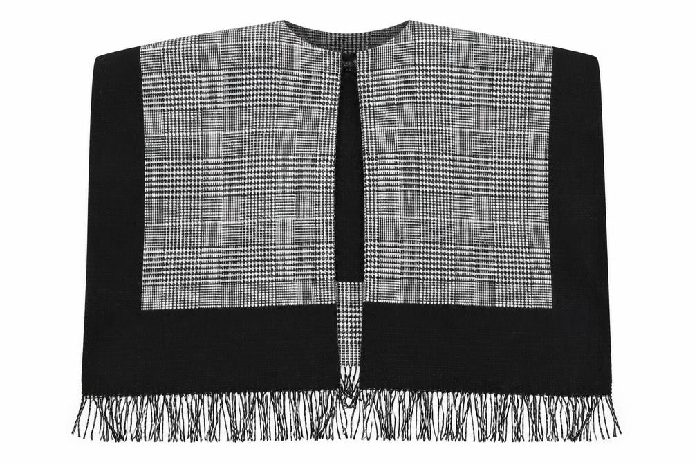 Front view of Debenhams women’s black cape jumper one size