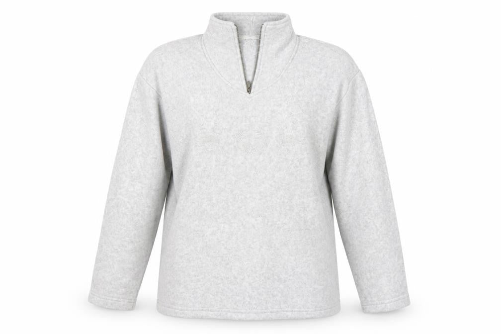 Giani Seroti Womens Grey  Fleece Henley Jumper Size S