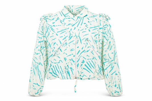 Front view of Preworn women’s multicoloured jacket, size M