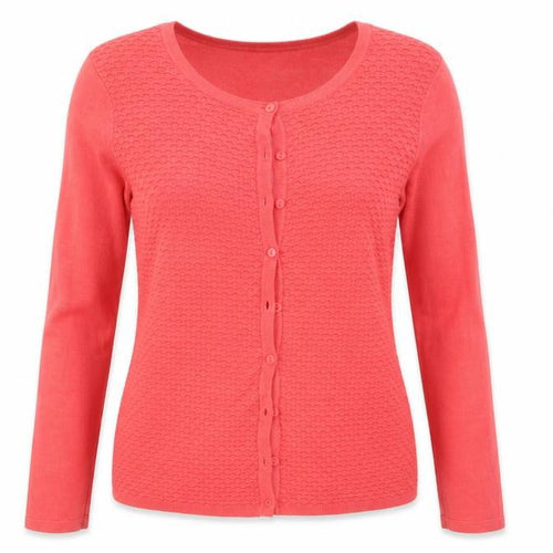 M&Co Womens Pink  Knit Cardigan Jumper Size 10