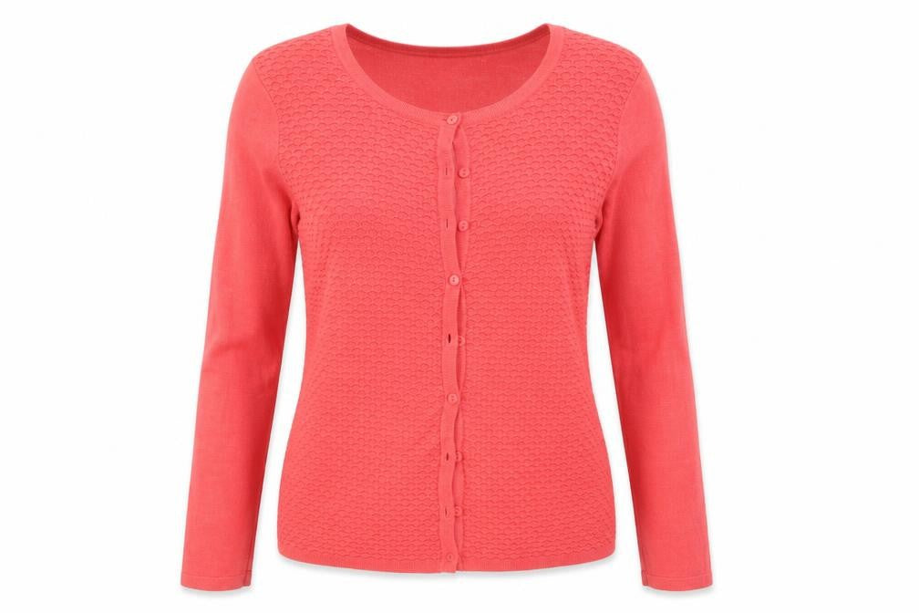 M&Co Womens Pink  Knit Cardigan Jumper Size 10