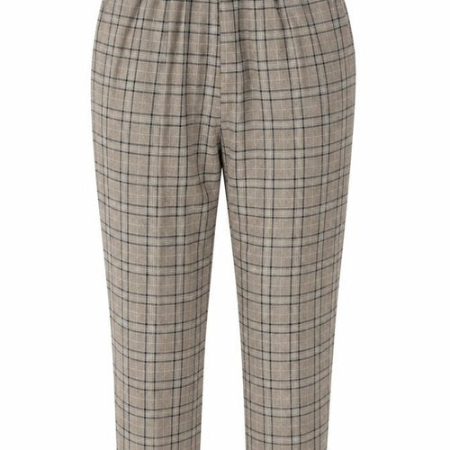 Preworn Womens Brown Check  Trousers  Size 10 L27.5 in
