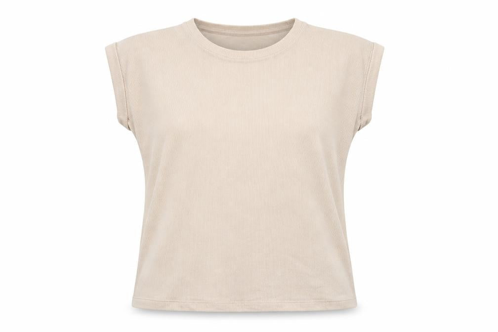 Front view of New Look women’s pink basic t-shirt, size UK 10