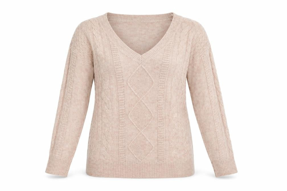 Front view of George women’s pink jumper, size M