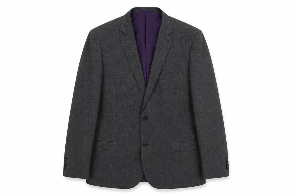 Front view of George men’s black jacket suit jacket, size 44
