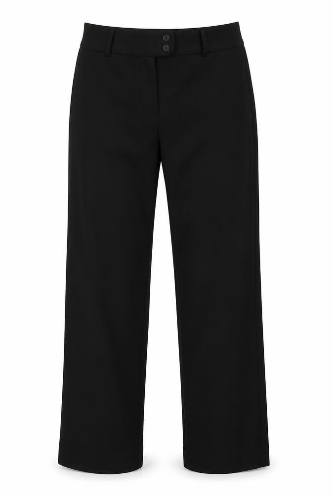 Front view of Alexander women’s black trousers, size UK 12, 31-inch leg