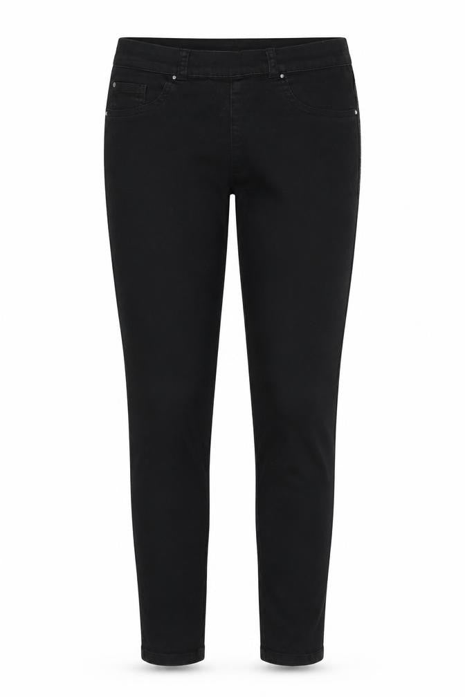 Front view of New Look women’s black jegging jeans, size UK 10, 27-inch leg