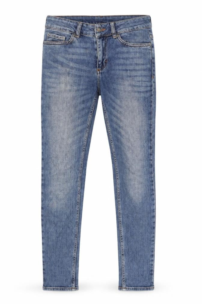 Front view of Twist Tango men’s blue skinny jeans, 30-inch leg