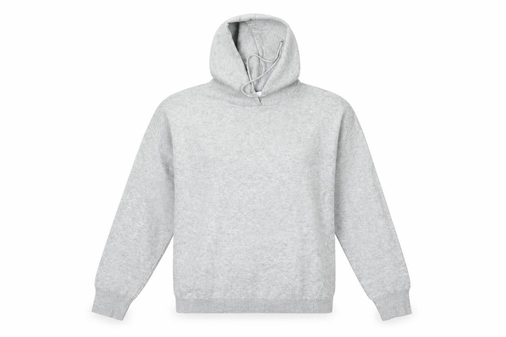 Front view of Primark women’s grey pullover hoodie, size XS