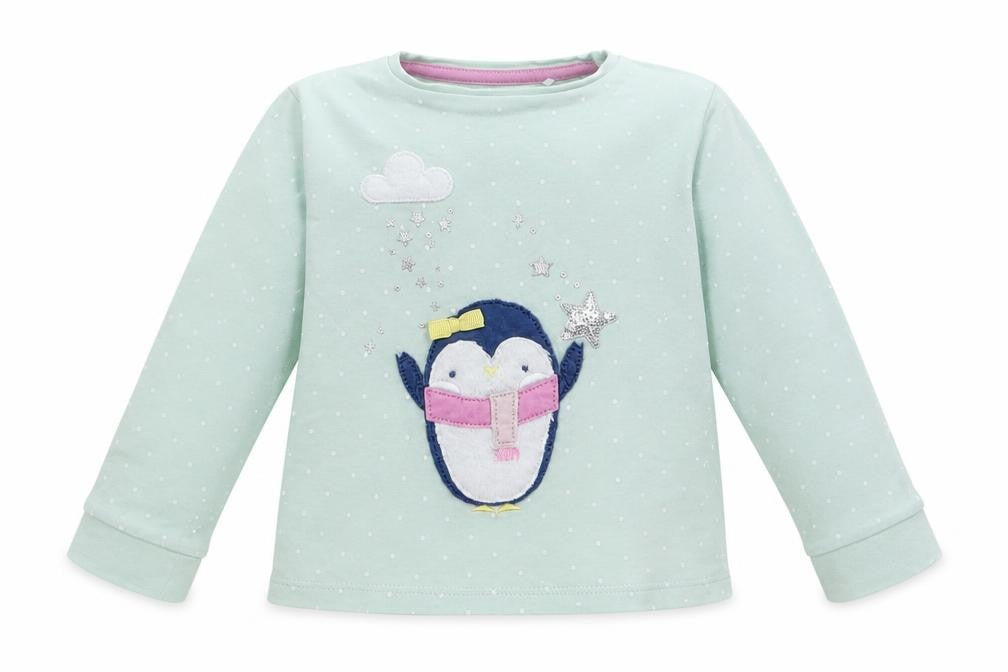 Mini Club Girls Green Geometric  Babydoll Pyjama Top Size 18-24 Months