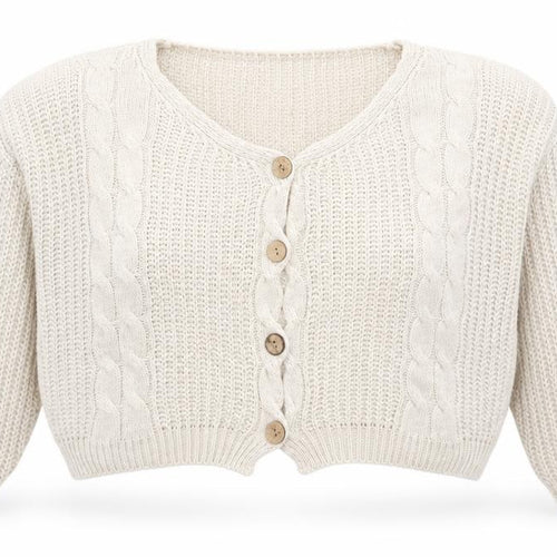 The Fashion Bible Womens Beige  Knit Cardigan Jumper One Size