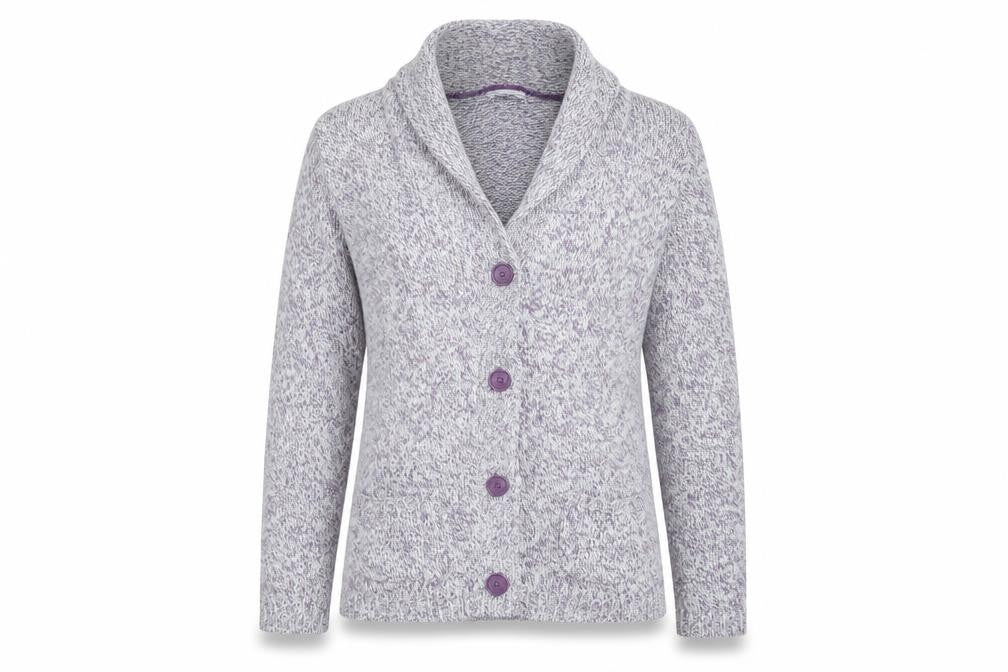 Damart Womens Purple   Cardigan Jumper Size 10