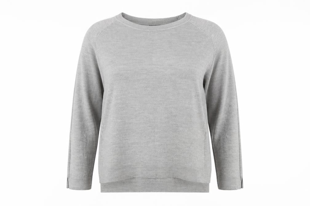 Front view of Primark women’s grey knit jumper, size L