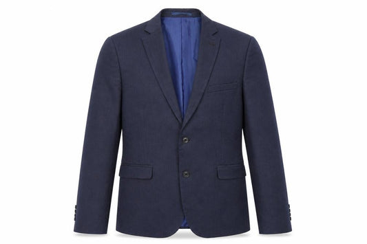 Front view of Limited Edition men’s blue jacket blazer, size 42