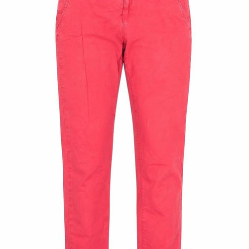 Pull&Bear Womens Red   Chino Trousers Size 38 L28 in