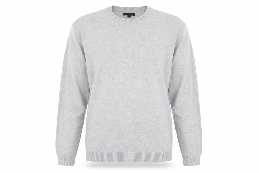 Front view of ASOS men’s grey jumper, size L
