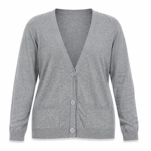 F&F Womens Grey  Knit Cardigan Jumper Size 16