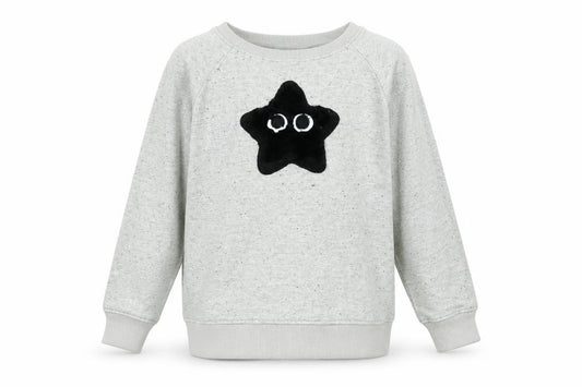 Front view of Next girls’ grey jumper, size 9, years