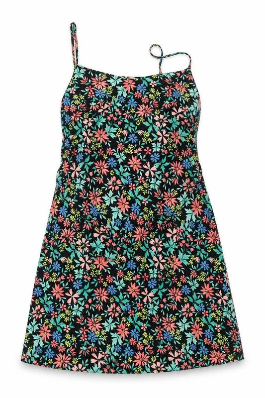 Front view of Primark women’s multicoloured floral fit & flare, size UK 10