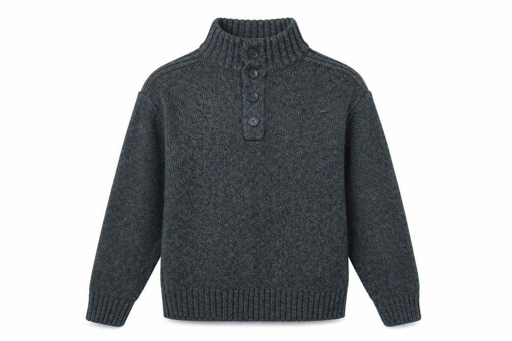Front view of George men’s blue pullover sweatshirt, size L