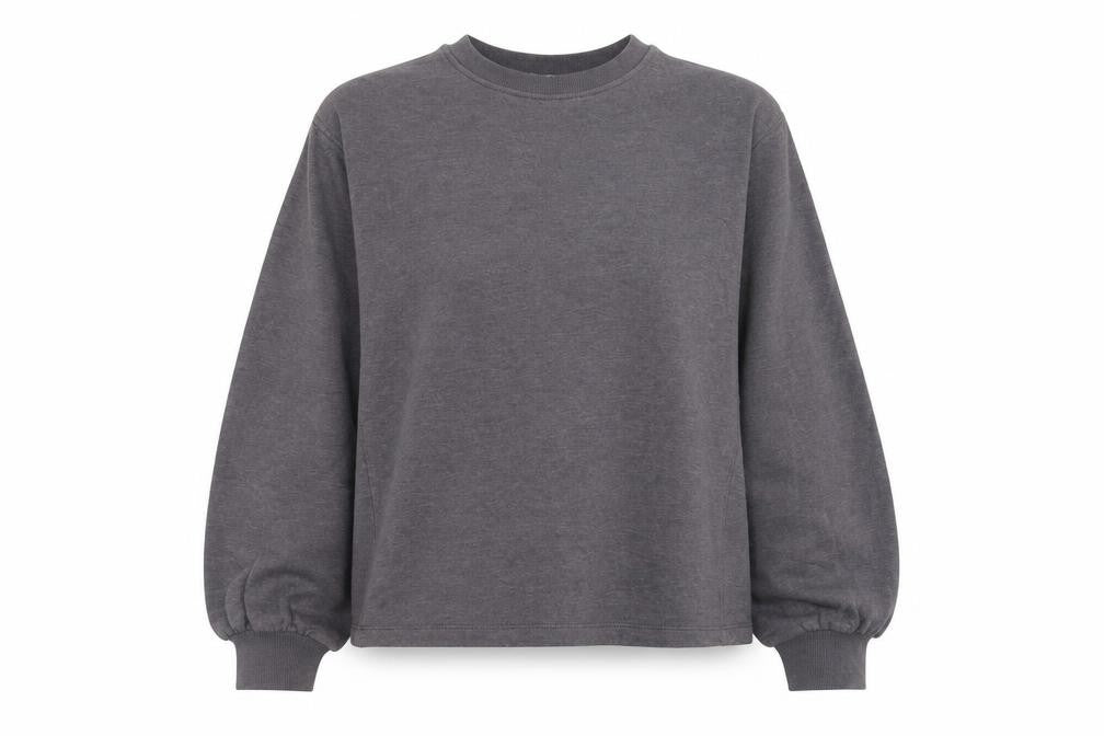Front view of George women’s grey pullover sweatshirt, size L