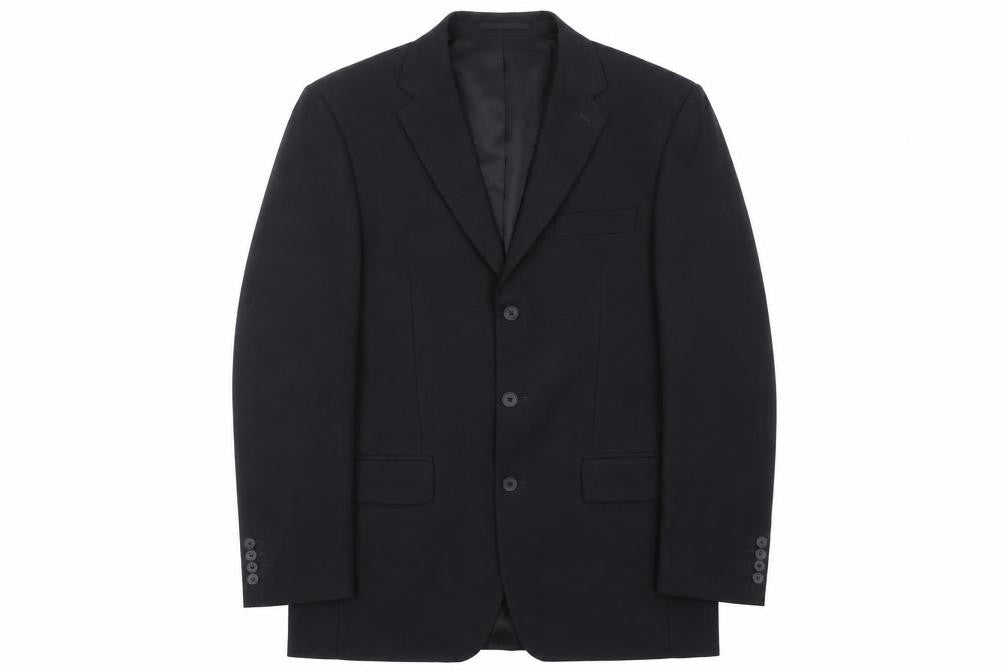 Front view of Next men’s grey striped jacket suit jacket, size 42
