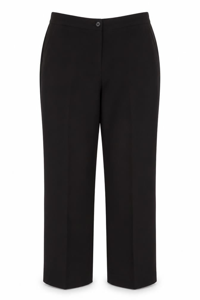Front view of Maine New England women’s brown trousers, size UK 14, 27-inch leg