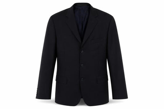 Front view of Marks & Spencer men’s blue jacket suit jacket, size 44